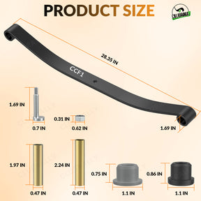 Golf Cart Front Leaf Spring Standard for Club Car Precedent DS | Drive-up