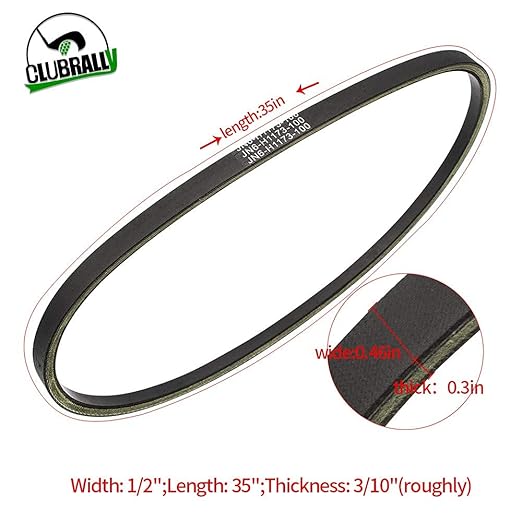 Golf Cart Starter Generator Belt, Applicable to Yamaha OEM#JN6-H1173-100 |Drive-up