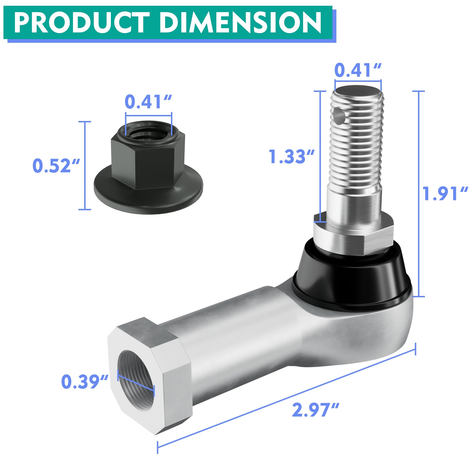 Ball Joint Kit, Tie Rod End For Club Car Precedent & Tempo Right Hand Thread | Drive-up