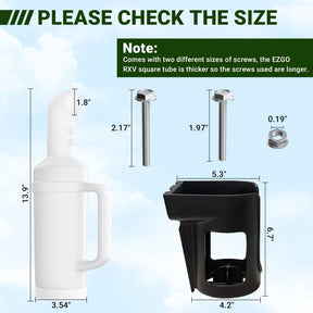 Universal Golf Cart Sand Bottle for EZGO, Club Car & Yamaha | Drive-up