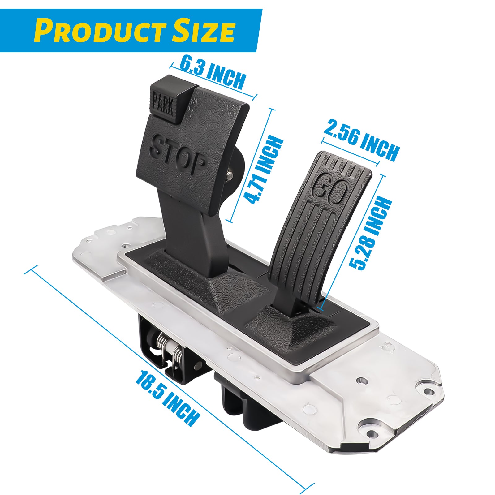 Club Car Precedent Pedal Assembly, Club Car Pedal with Conversion Kit, Suitable for 2004-UP Precedent & 2018-Up Tempo-Universal Electric Carts, for 1st Gen and 2nd Gen, OEM #102500001, 103974821