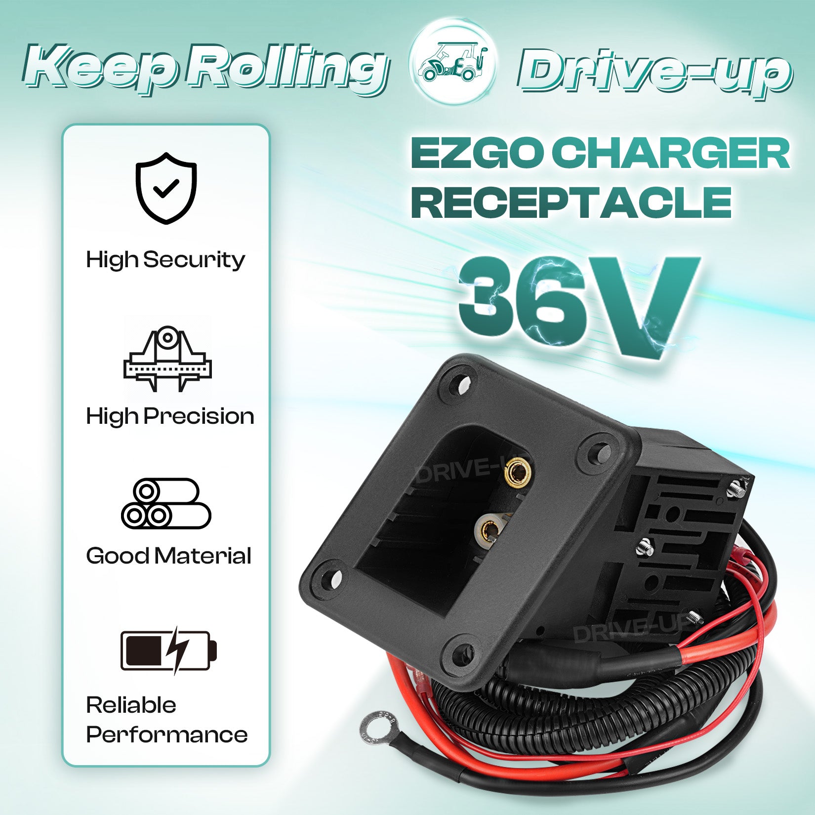 EZ GO golf cart charger receptacle