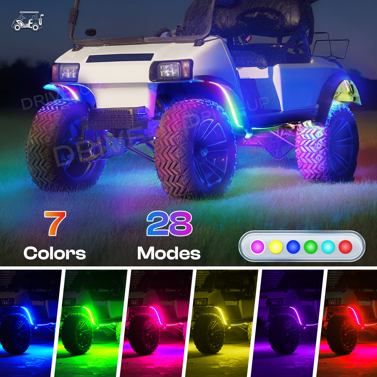golf cart light bar