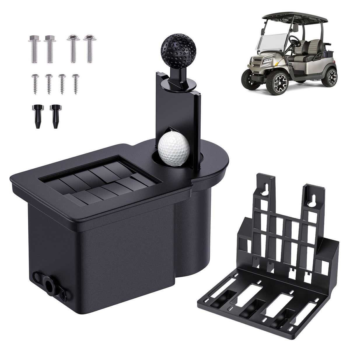 Drive-up Golf Cart Ball Washer and Club Cleaner Kit, Club Cart Golf Ball Cleaner and Club Head Washer, Suitable for Club Car Precedent, Tempo, Onward Gas and Electric Golf Carts, OEM 103662801