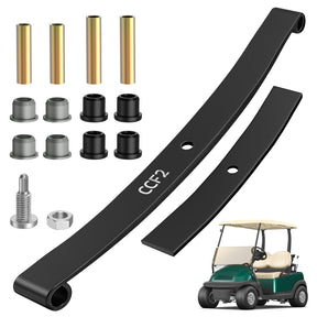 Drive-up Club Car Heavy Duty Front Leaf Spring, Golf Cart Front Leaf Spring with Polyurethane Bushing Kit for Club Car Precedent 2004-Up and DS 1981-Up Gas and Electric Models, OEM 103628801