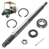 Drive-up Golf Cart Rear Axle Shaft with Bearing Seal for 1994.3-2009 EZGO Gas TXT, Medalist, ST, MPT Models, Driver Side Rear Spline Axle Shaft Kit OEM #72056G01 72056-G01 26811-G01