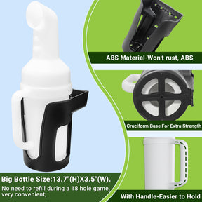 Universal Golf Cart Sand Bottle for Club Car EZGO Yamaha,Divots Filler Sand & Seed Bottle with Rattle Proof Holder