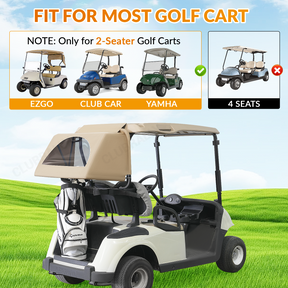 Universal Golf Cart Rear Bag Rain Cover Kit | Drive up