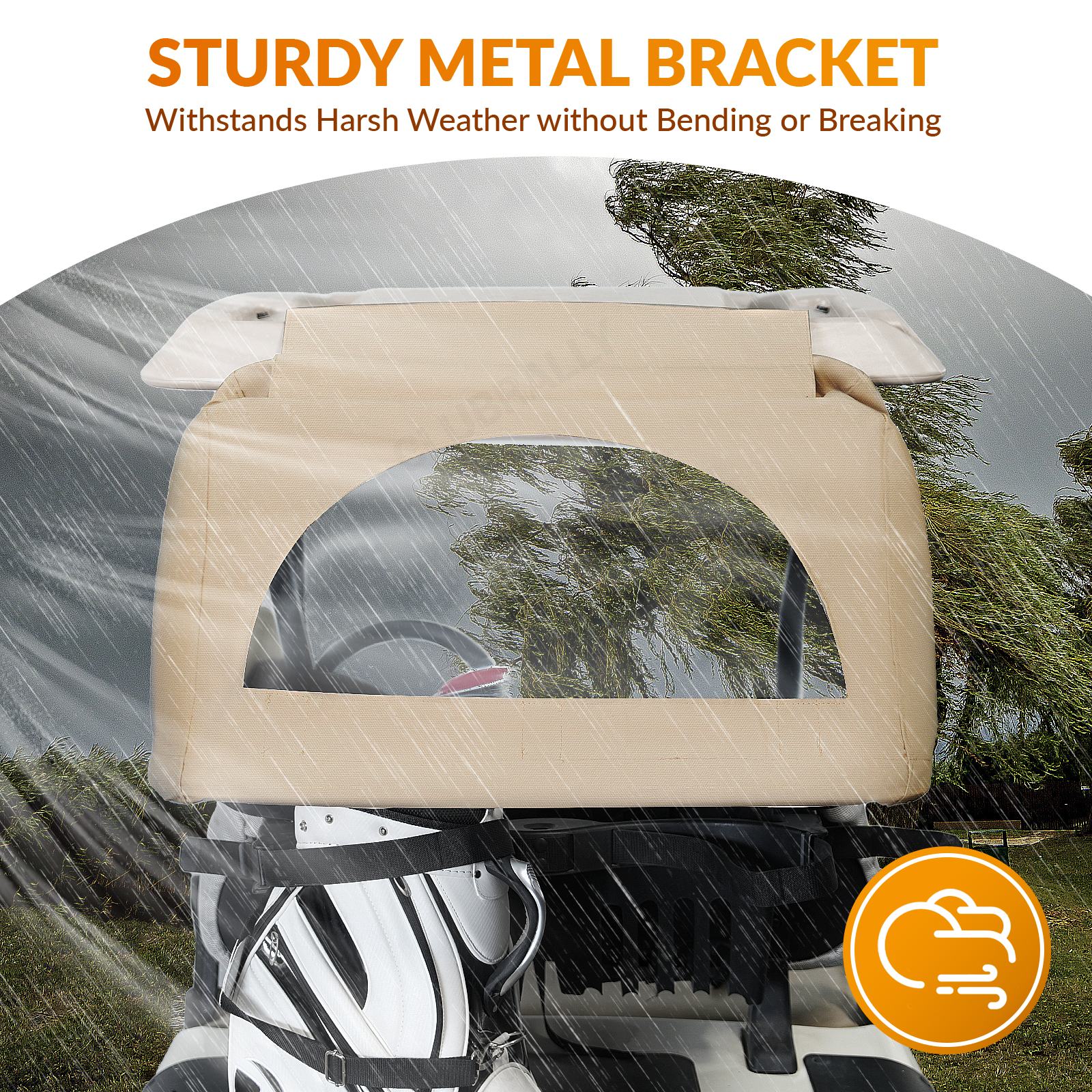 Universal Golf Cart Rear Bag Rain Cover Kit | Drive up