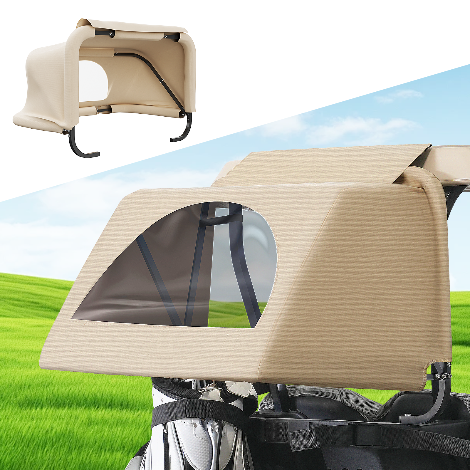 Universal Golf Cart Rear Bag Rain Cover Kit | Drive up