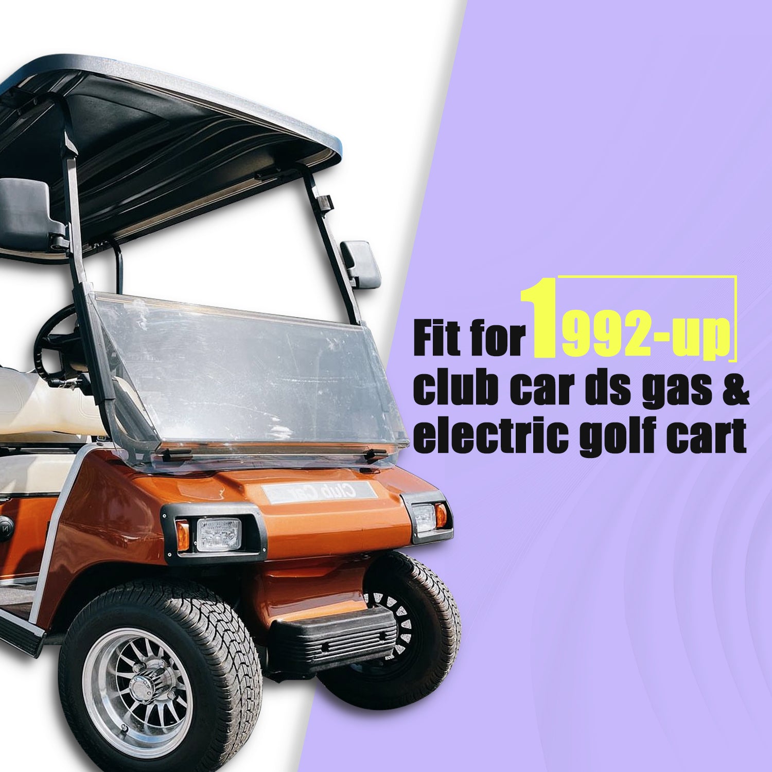 Panglong Front Upper A Arm Suspension for Club Car DS Gas Electric Golf Cart,Polyurethane Bushing and Sleeve Kit 1016346 1016349 1016350