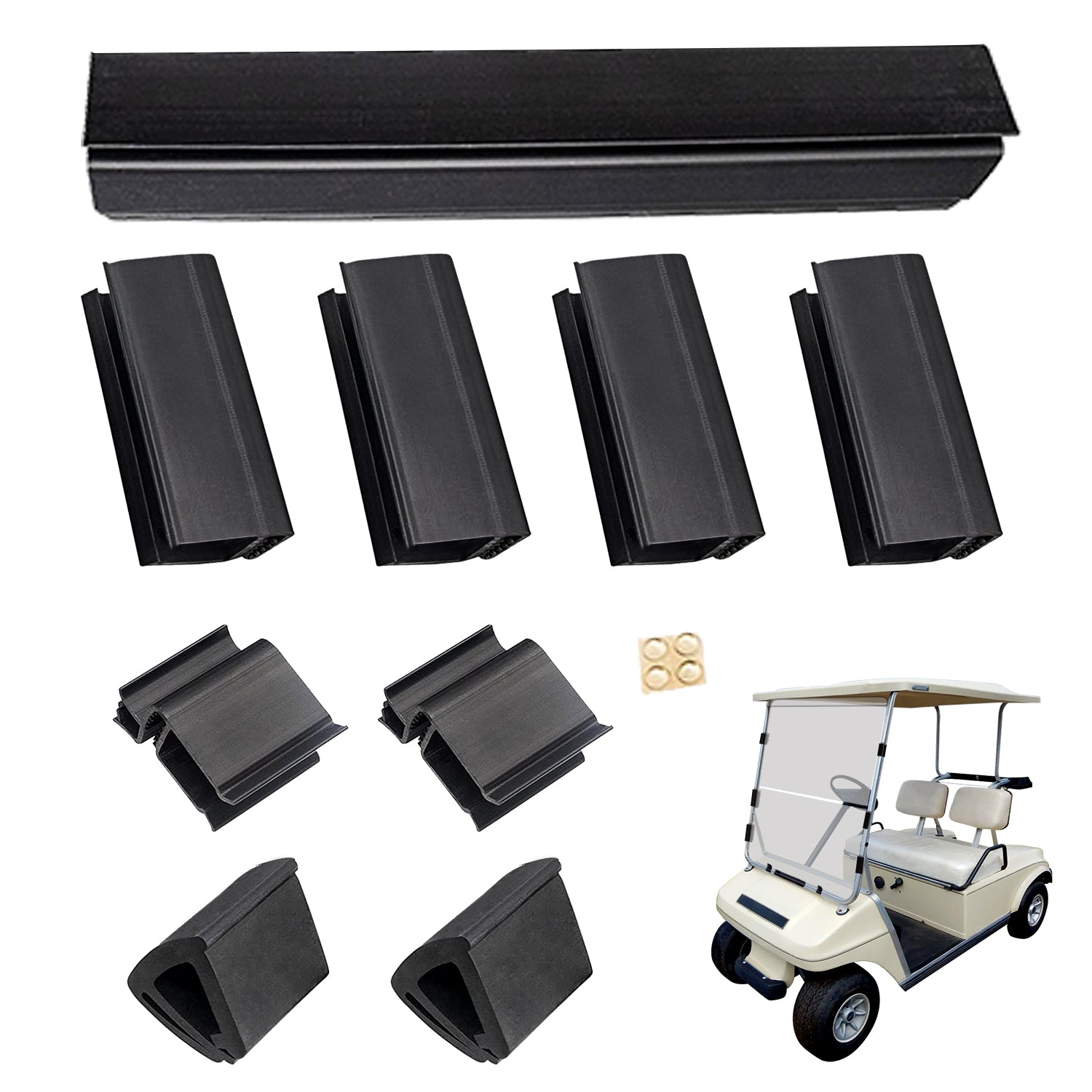 Club Car DS Golf Cart Windshield Retaining Clips Kits