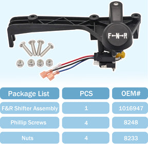 CartClan Club Car F&R Shifter Assembly Kit for 1992-up DS Gas Golf Cart OEM #1016947 8248 8233