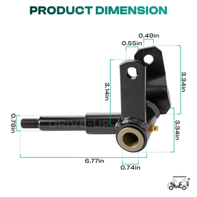 Drive-up Club Car Passenger Side Spindle Assembly for Precedent 2004-up and Tempo 2018-up Golf Cart