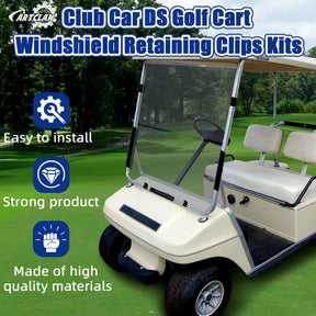 Club Car DS Golf Cart Windshield Retaining Clips Kits