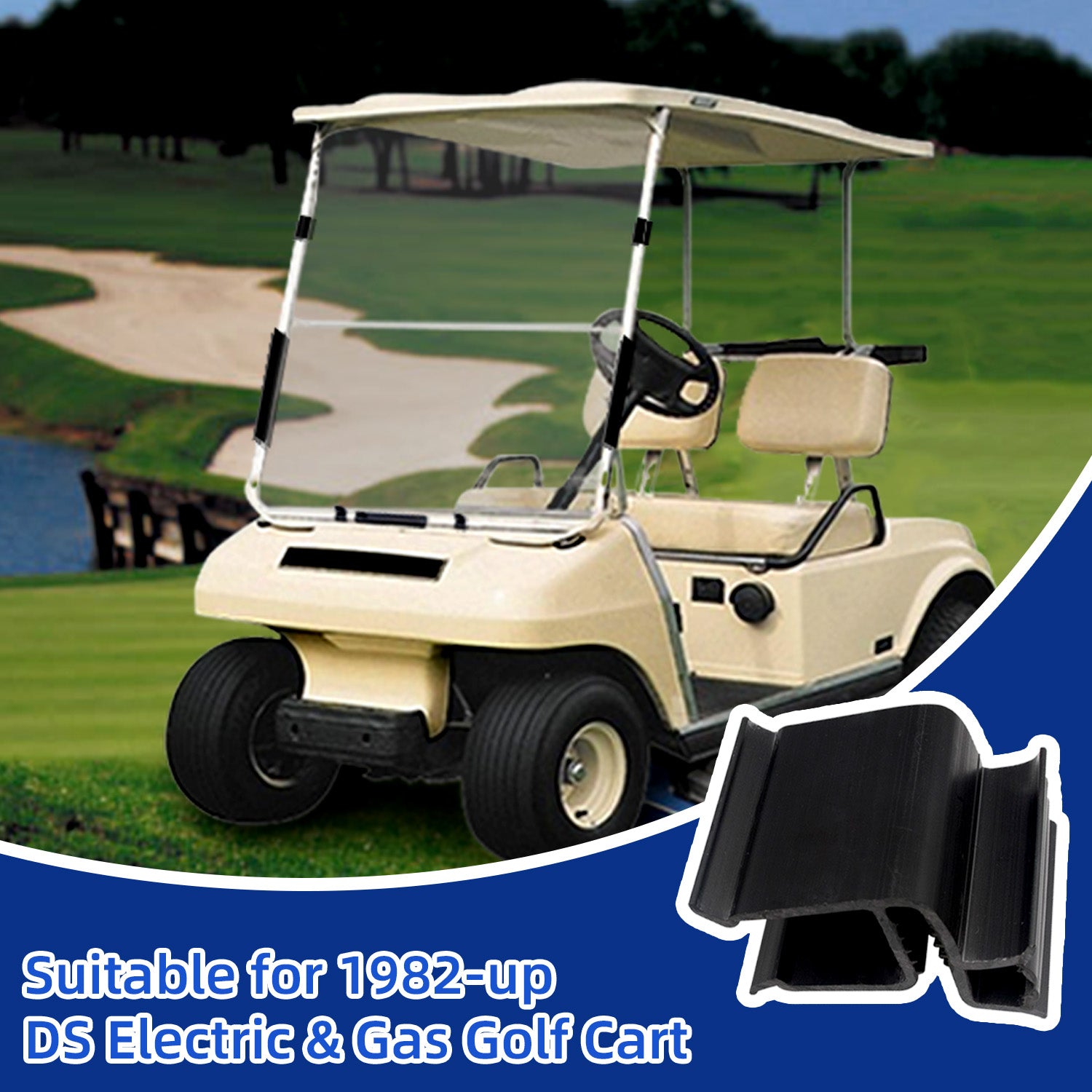 Club Car DS Golf Cart Windshield Retaining Clips Kits