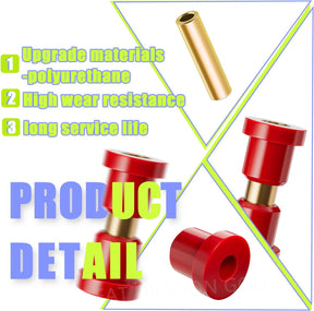 Panglong Club Car Precedent Bushings, Rear Leaf Spring & Shackle Bushing and Sleeve Kit Suitable for 2004-Up Club Car Precedent Golf Cart; OEM#102506601, 102506301, 102506401