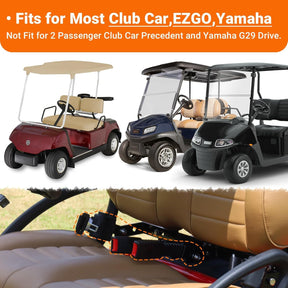 Golf Cart Seat Belts, 40" Retractable Universal Seat Belts Kit,Fits Club Car EZGO Yamaha 4 Set