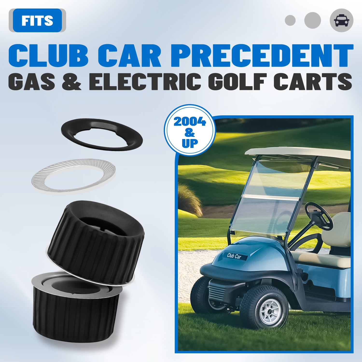 CartClan Golf Cart Accessories, Steering Column Rebuild 6 Kit Suitable for Club Car Tempo, Onward and 2004-Up Precedent Gas & Electric Golf Cart, OEM#: 103209501-1