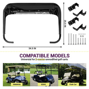 CartClan Universal Rear Bag Rain Cover Kit OEM Golf Cart