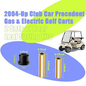 Panglong Club Car Precedent Bushings, Rear Leaf Spring & Shackle Bushing and Sleeve Kit Suitable for 2004-Up Club Car Precedent Golf Cart; OEM#102506601, 102506301, 102506401