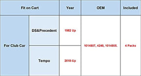 4 Pack Micro Switch 2&3 Prong Fit Club Car DS&Precedent