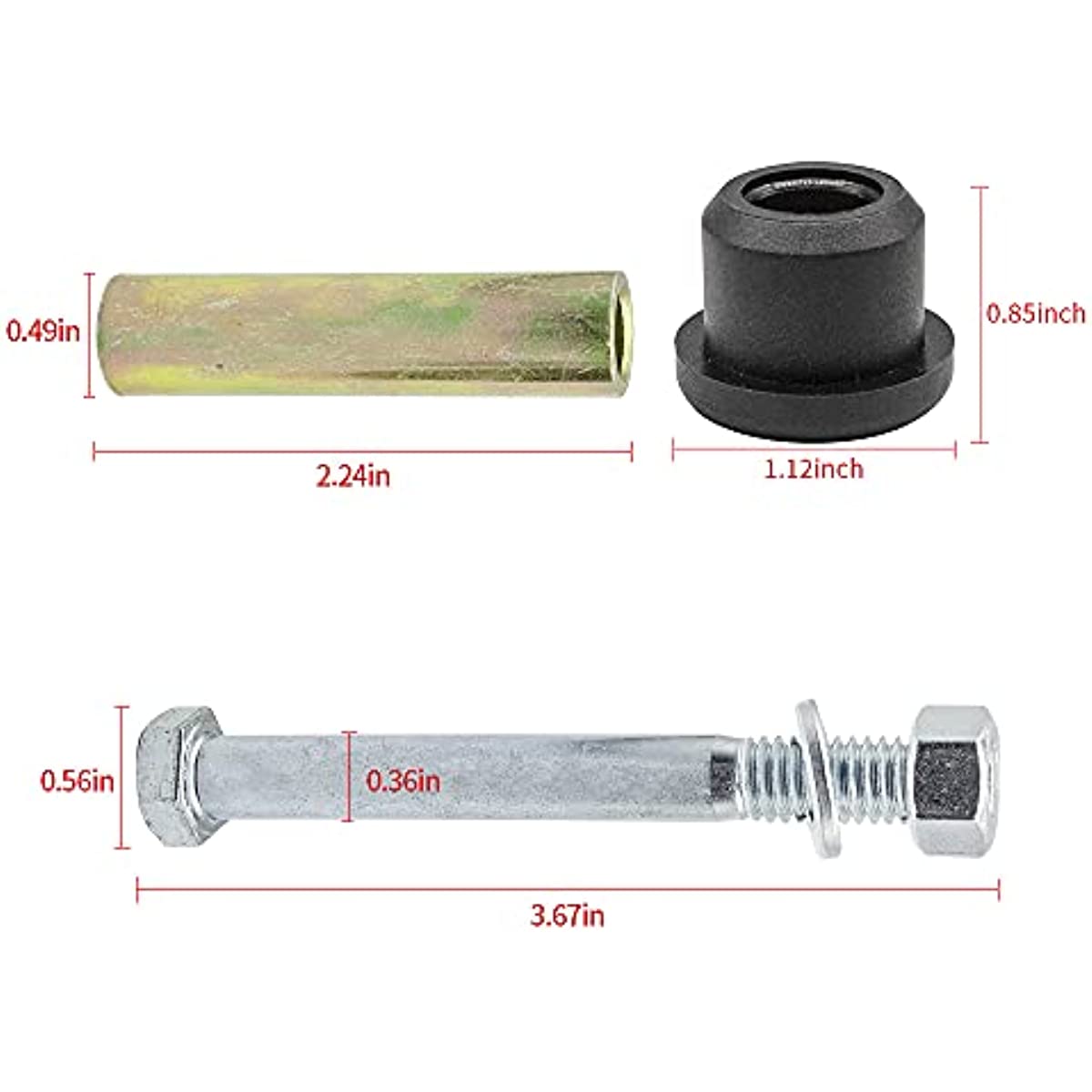 Club Car DS Leaf Spring Bushing & Sleeve & Screw Kit