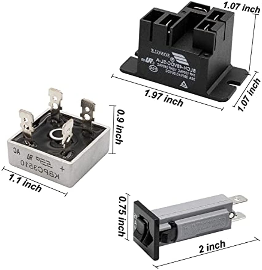 Upgrade Club Car Battery Charger Repair Kit for 48 Volt PowerDrive Chargers