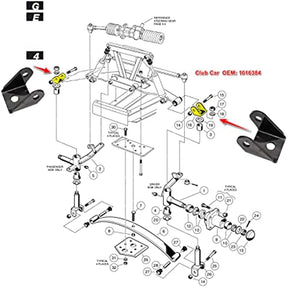 Delta Upper Clevis for Club Car DS Gas&Electric